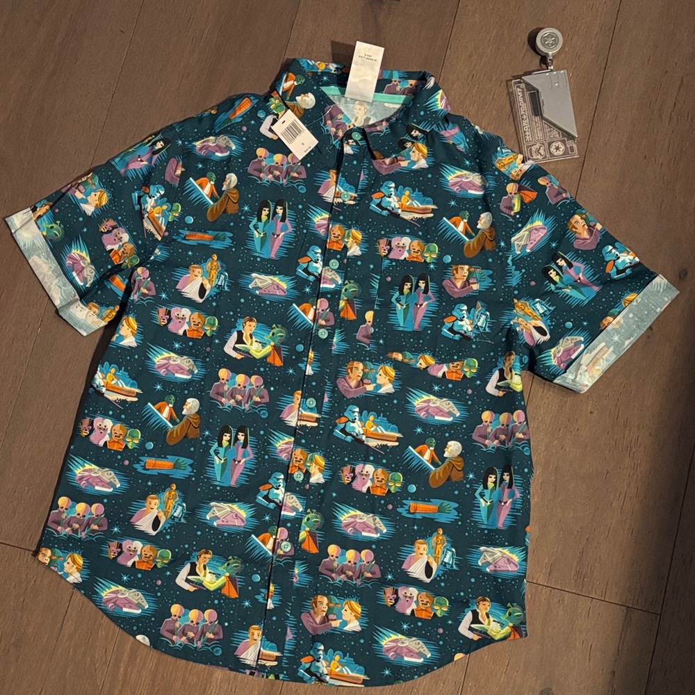 Star Wars Casual Button Down Shirt w/ ID bag